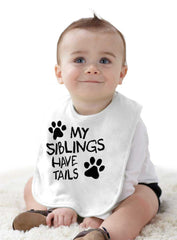 My Siblings Have Tai Infant Baby Bib-Direct To Garment Print-Brisco Baby