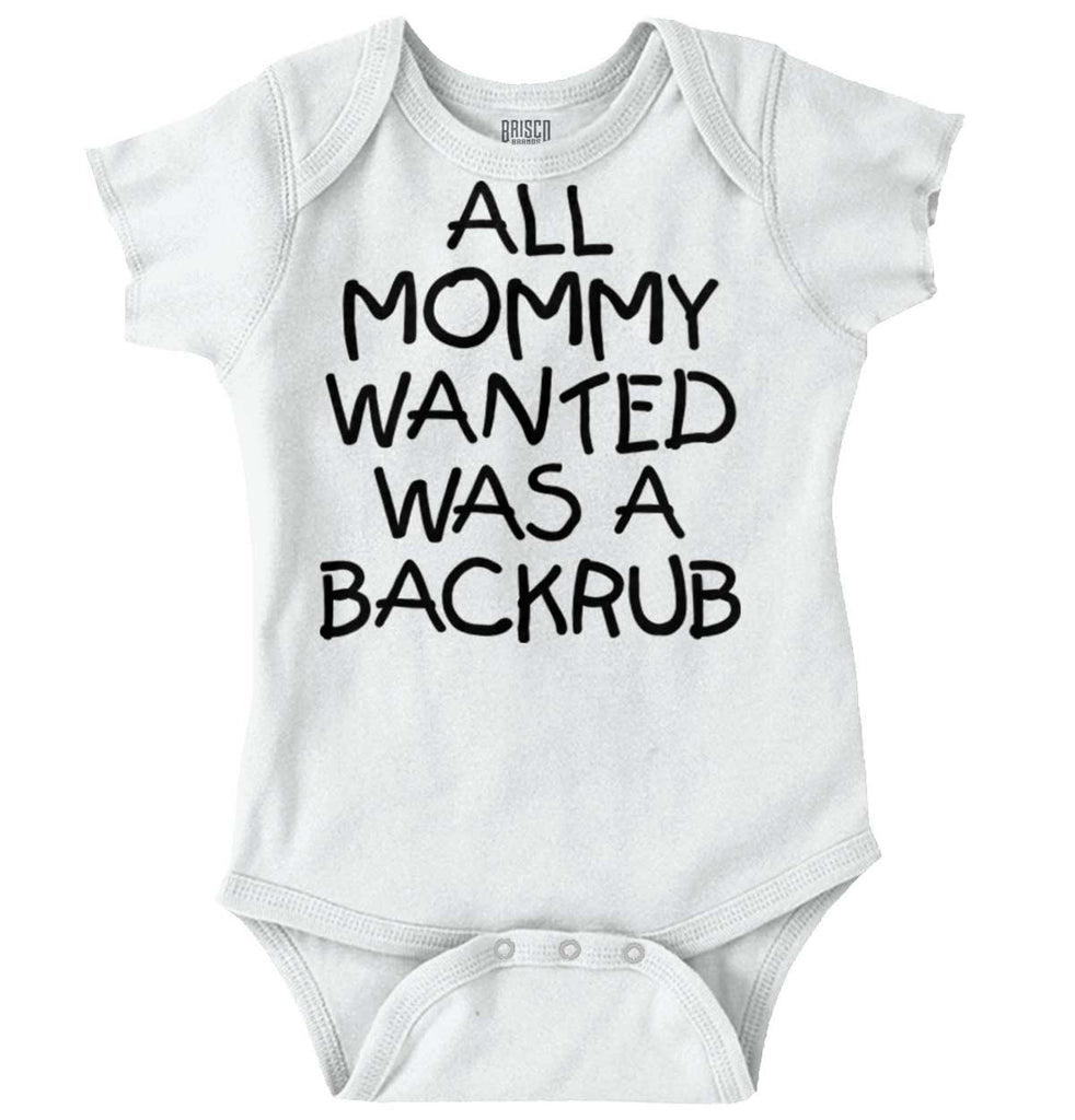 Backrub Romper Bodysuit-Direct To Garment Print-Brisco Baby