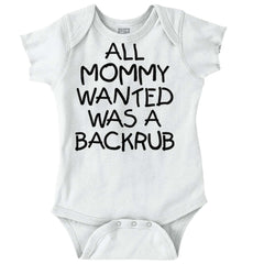Backrub Romper Bodysuit-Direct To Garment Print-Brisco Baby