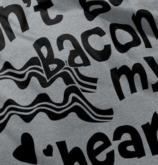 Don't Bacon my Heart Romper Bodysuit-Direct To Garment Print-Brisco Baby