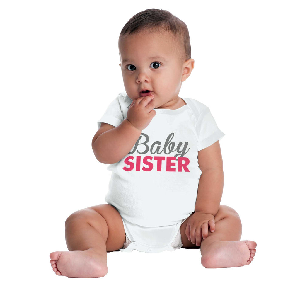 Baby Sister Romper Bodysuit-Direct To Garment Print-Brisco Baby