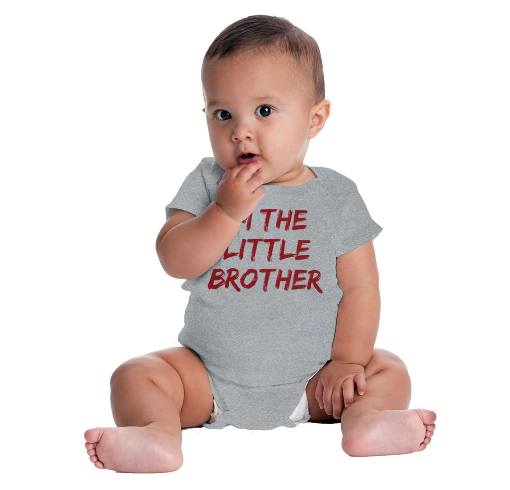 I'm The Little Brother Romper Bodysuit-Direct To Garment Print-Brisco Baby