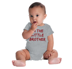 I'm The Little Brother Romper Bodysuit-Direct To Garment Print-Brisco Baby