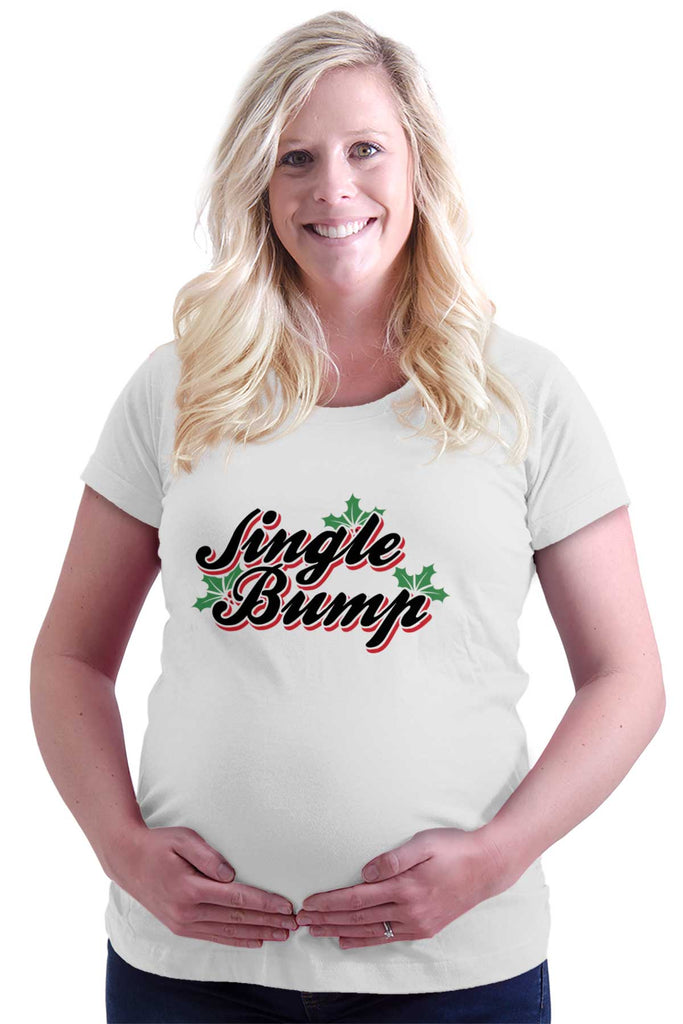 Jingle Bump Maternity T-Shirt-Direct To Garment Print-Brisco Baby