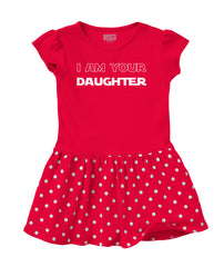I Am Your Daughter Baby Polka Dot Skirt Dress-Direct To Garment Print-Brisco Baby