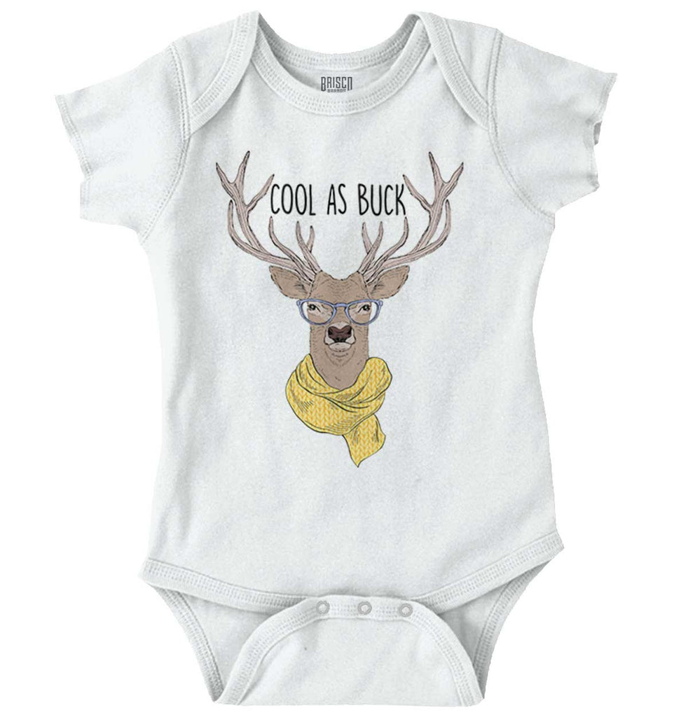 Cool As Buck Romper Bodysuit-Direct To Garment Print-Brisco Baby