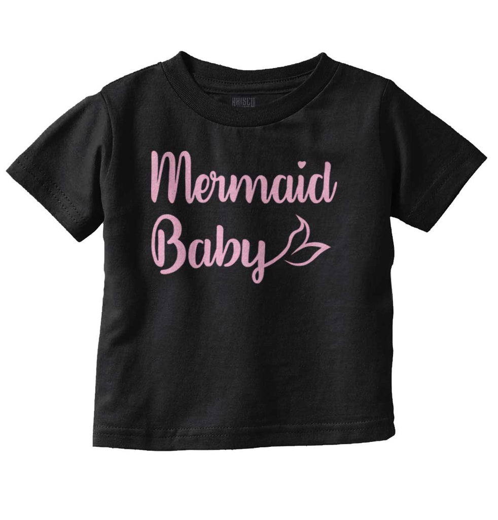 Mermaid Baby Infant Toddler T Shirt-Direct To Garment Print-Brisco Baby