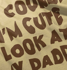 I'm Cute Romper Bodysuit-Direct To Garment Print-Brisco Baby