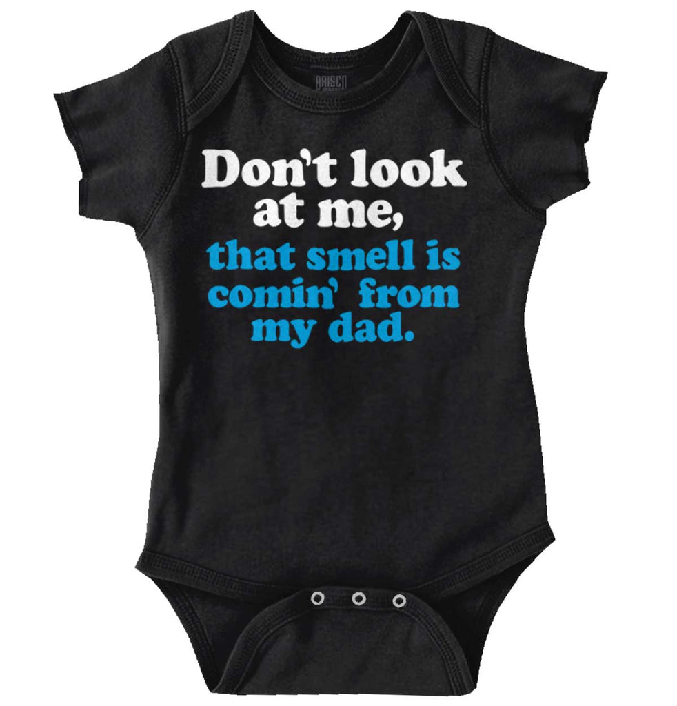 Smell From Dad Romper Bodysuit-Direct To Garment Print-Brisco Baby