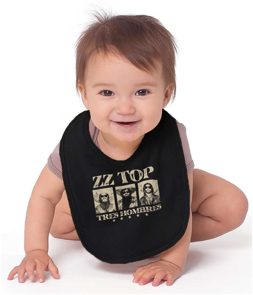 Tres Hombres Infant Baby Bib-Direct To Garment Print-Brisco Baby