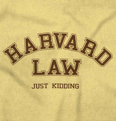 Harvard Law Infant Toddler T Shirt-Direct To Garment Print-Brisco Baby