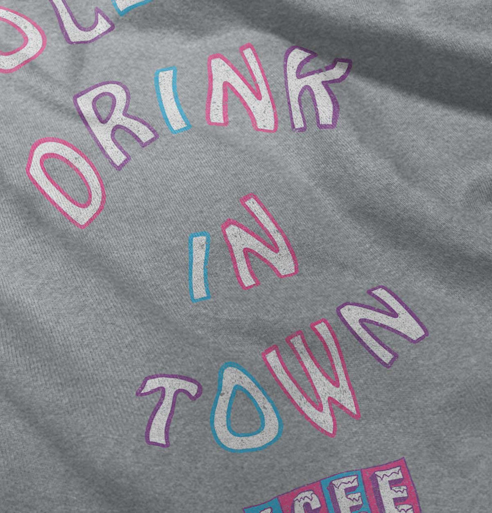 Coldest Drink In Town Infant Toddler T Shirt-Direct To Garment Print-Brisco Baby
