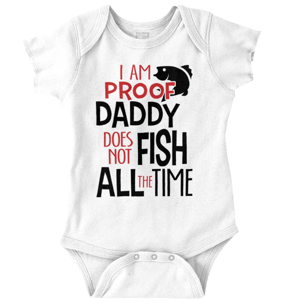 Fisherman Father Romper Bodysuit-Direct To Garment Print-Brisco Baby