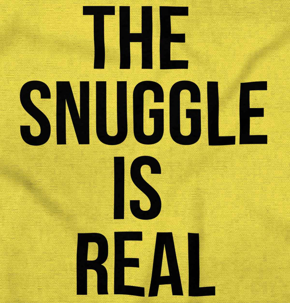 The Snuggle Is Real Romper Bodysuit-Direct To Garment Print-Brisco Baby