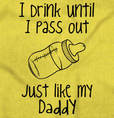 Like My Daddy Romper Bodysuit-Direct To Garment Print-Brisco Baby