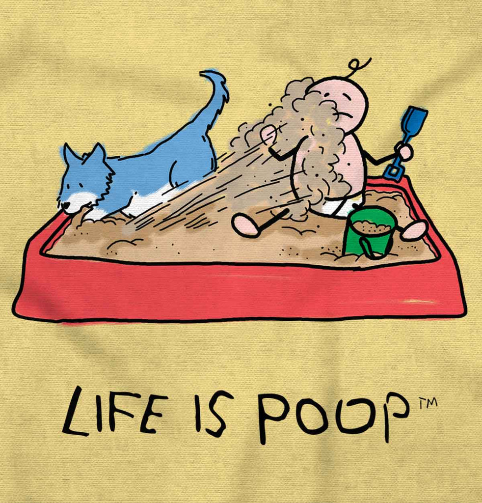 Dog Sandbox Infant Toddler T Shirt-Direct To Garment Print-Brisco Baby