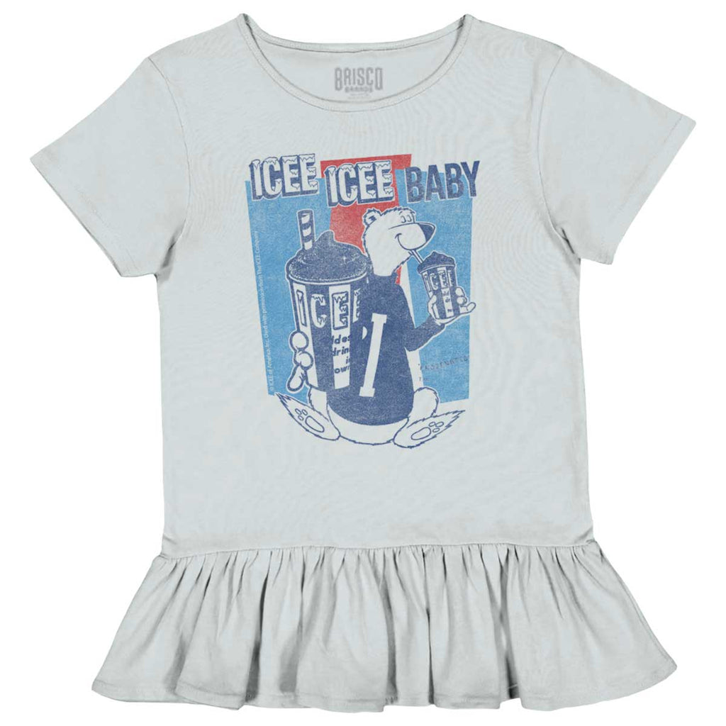 Polar Icee Baby Toddler Ruffle Bottom Tee-Direct To Garment Print-Brisco Baby