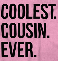 Coolest Cousin Ever Infant Baby Bib-Direct To Garment Print-Brisco Baby