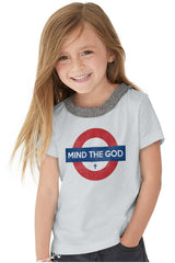 Mind The God Toddler Ruffled Trim T-Shirt-Direct To Garment Print-Brisco Baby