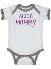 Accio Mommy Baby Ruffled Trim Romper-Direct To Garment Print-Brisco Baby