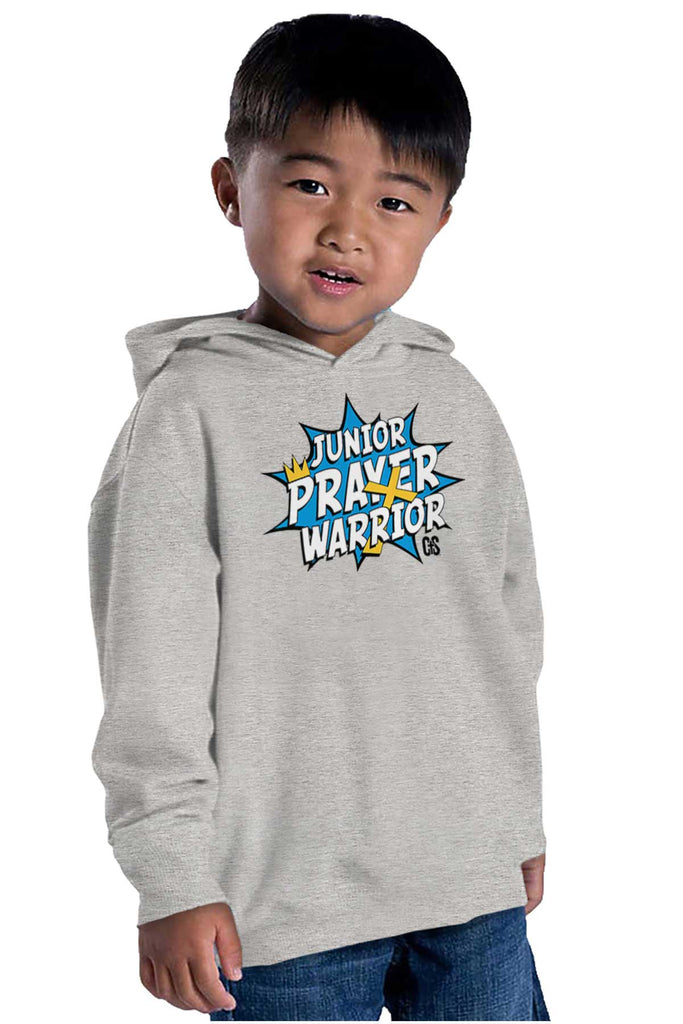 Prayer Warrior Toddler Pullover Hoodie-Direct To Garment Print-Brisco Baby
