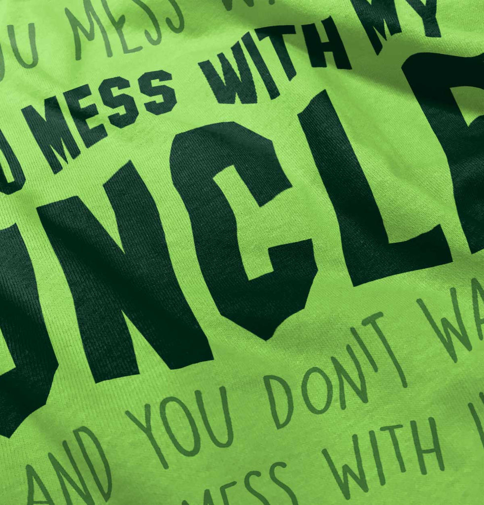 Mess With My Uncle Romper Bodysuit-Direct To Garment Print-Brisco Baby