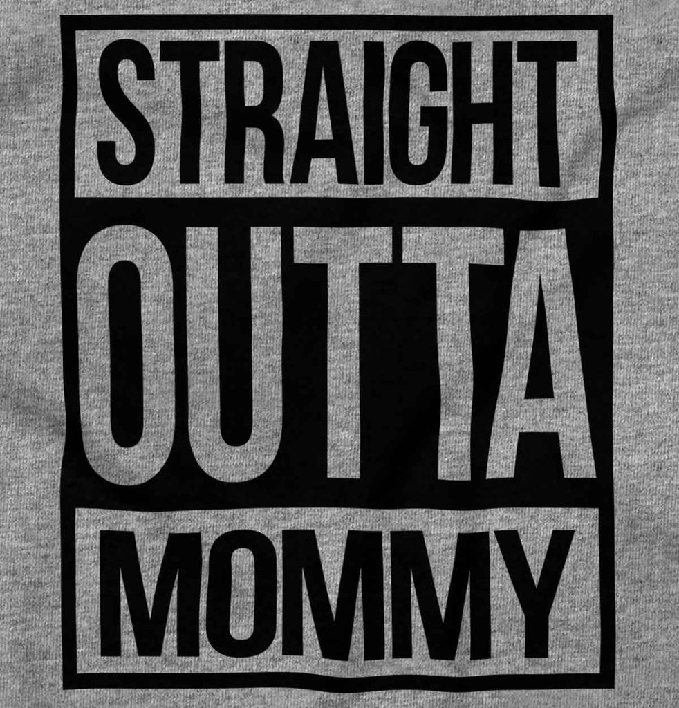 Straight Outta Mommy Toddler Football Jersey Tee-Direct To Garment Print-Brisco Baby