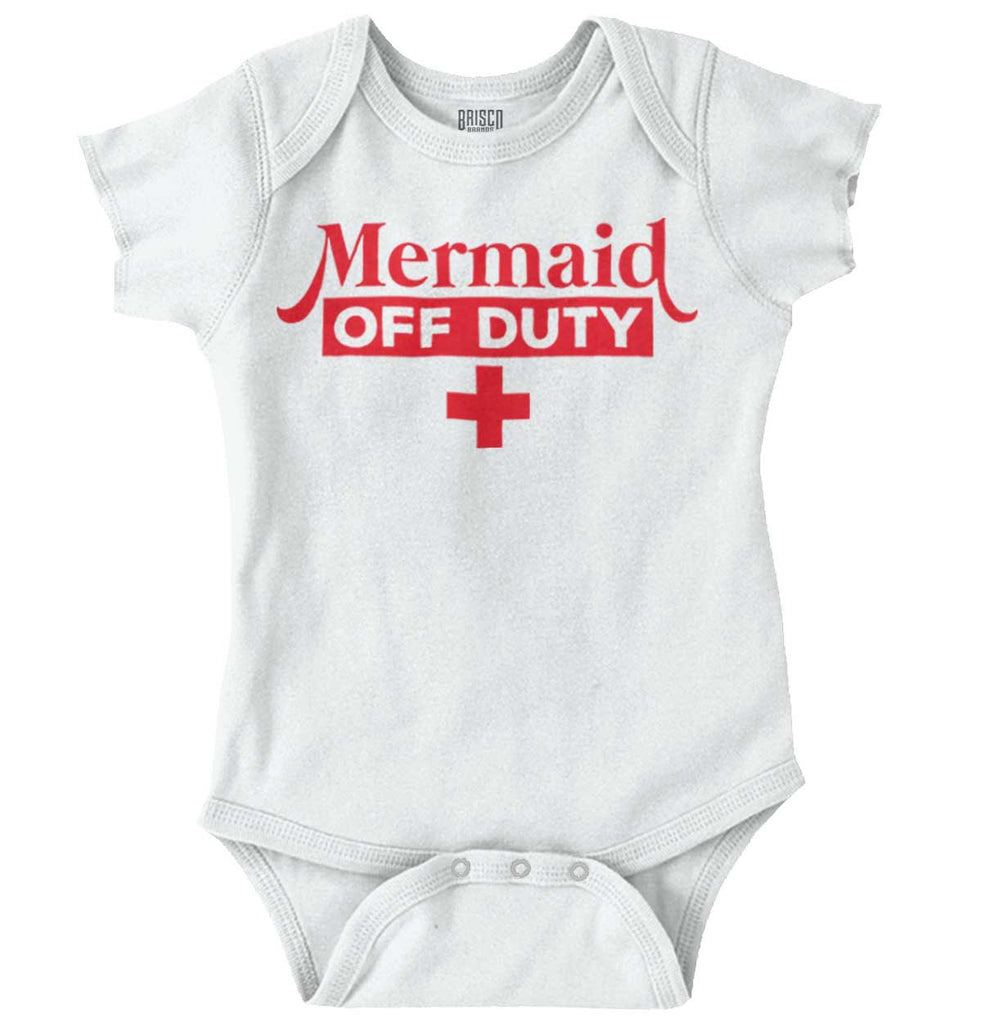 Mermaid Off Duty Romper Bodysuit-Direct To Garment Print-Brisco Baby