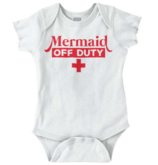 Mermaid Off Duty Romper Bodysuit-Direct To Garment Print-Brisco Baby