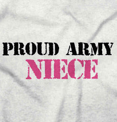 Proud Army Niece Romper Bodysuit-Direct To Garment Print-Brisco Baby