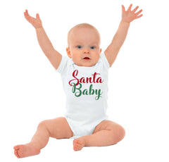 Santa Baby Romper Bodysuit-Direct To Garment Print-Brisco Baby