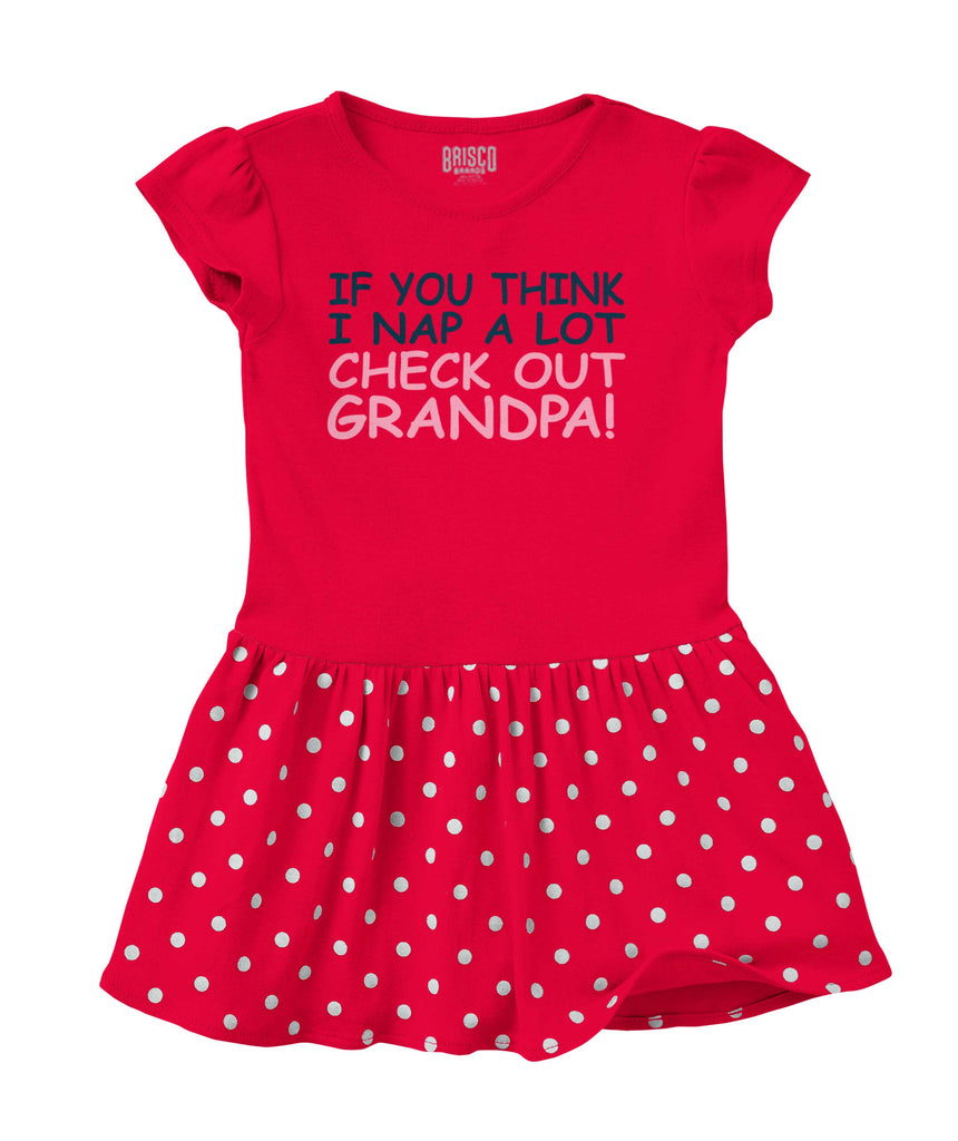 Check Out Grandpa Baby Polka Dot Skirt Dress-Direct To Garment Print-Brisco Baby