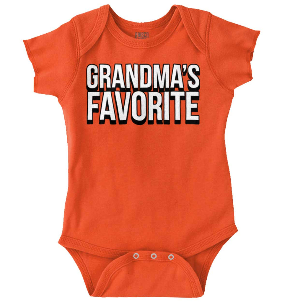 Grandma's Favorite Romper Bodysuit-Direct To Garment Print-Brisco Baby