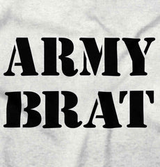 Army Brat Infant Baby Bib-Direct To Garment Print-Brisco Baby