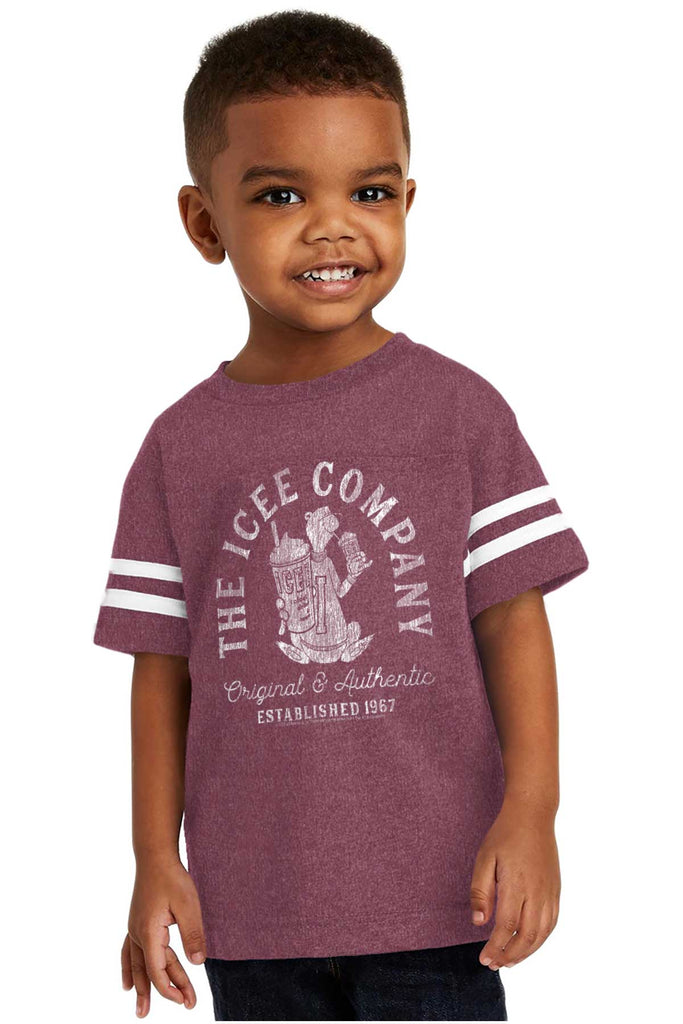 The Icee Company Toddler Football Jersey Tee-Direct To Garment Print-Brisco Baby
