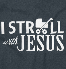 Stroll With Jesus Toddler Football Jersey Tee-Direct To Garment Print-Brisco Baby