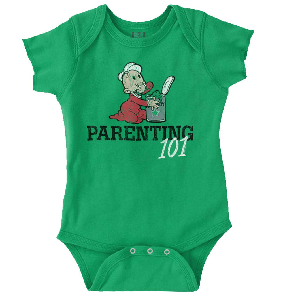 Parenting 101 Romper Bodysuit-Direct To Garment Print-Brisco Baby