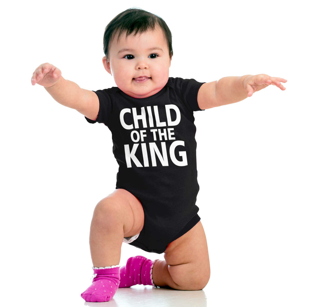 Child Of The King Romper Bodysuit-Direct To Garment Print-Brisco Baby
