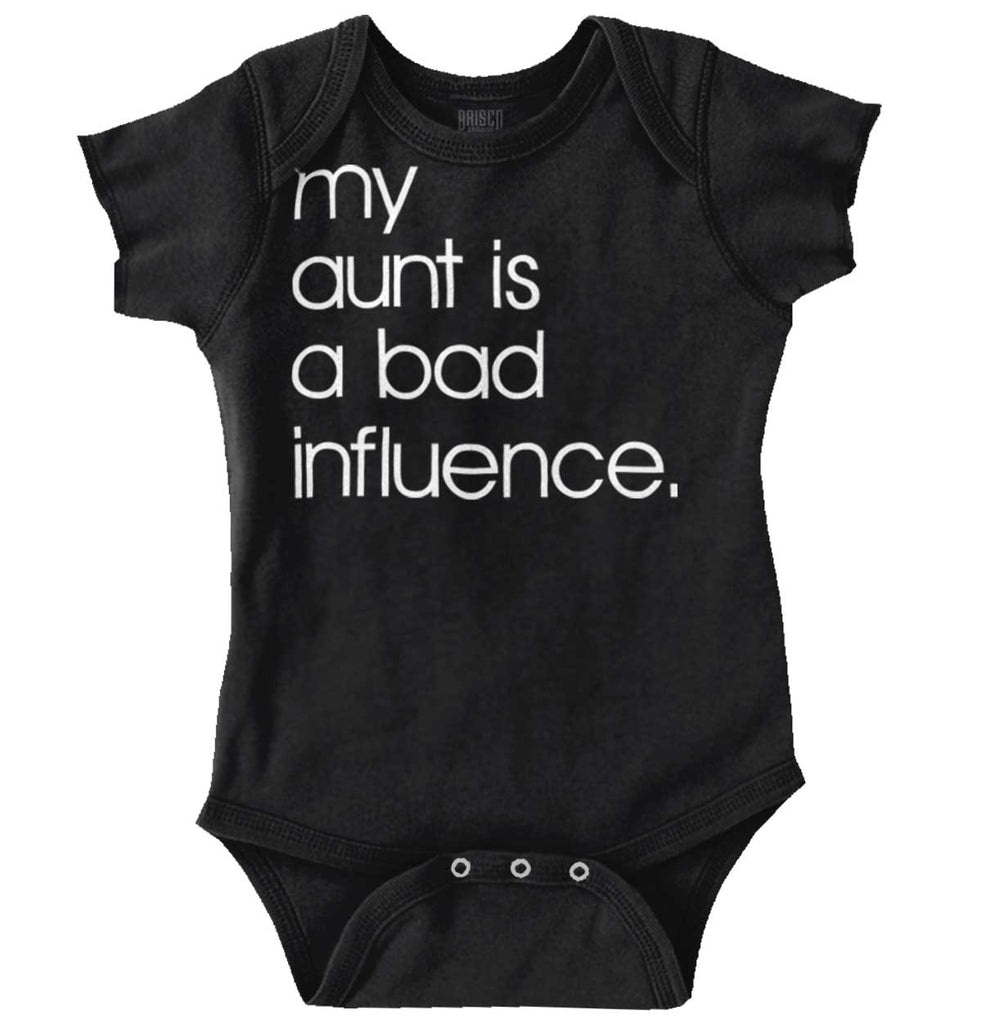 Bad Influence Romper Bodysuit-Direct To Garment Print-Brisco Baby
