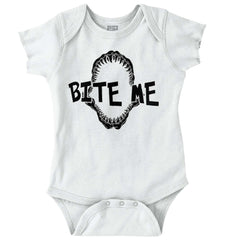 Bite Me Romper Bodysuit-Direct To Garment Print-Brisco Baby
