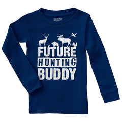 Future Deer Hunting Bud Solid Baby Pajama Top-Direct To Garment Print-Brisco Baby