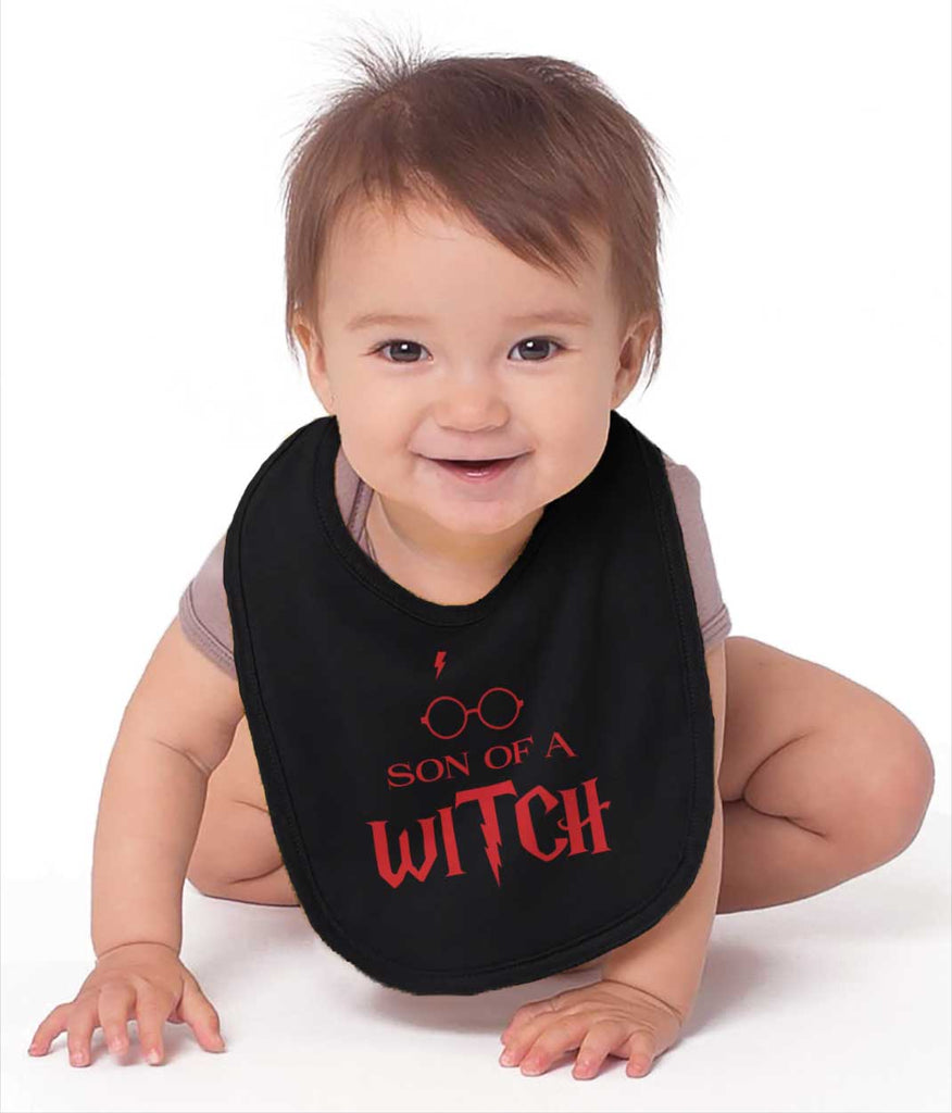 Son Of A Witch Infant Baby Bib-Direct To Garment Print-Brisco Baby