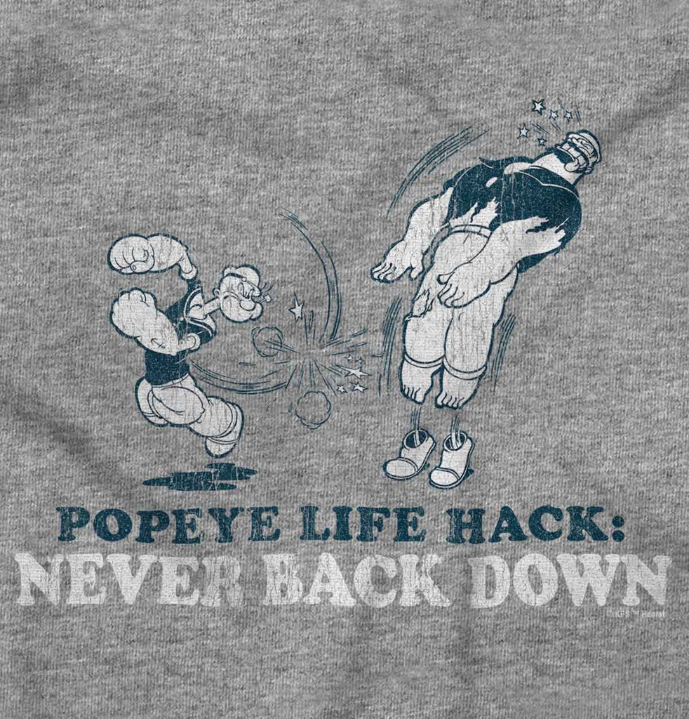 Never Back Down Toddler Pullover Hoodie-Direct To Garment Print-Brisco Baby