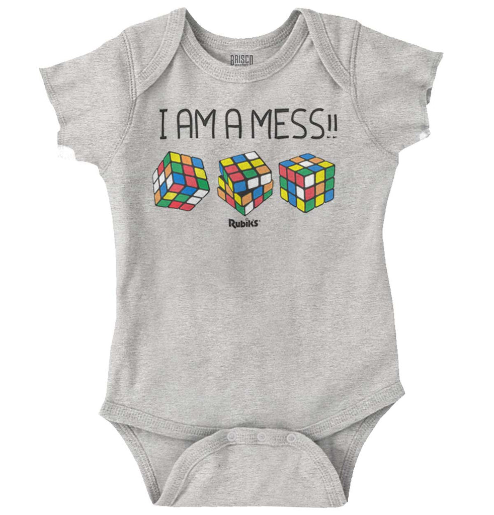 I Am A Mess Romper Bodysuit-Direct To Garment Print-Brisco Baby
