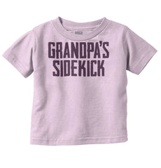 Grandpa's Sidekick Infant Toddler T Shirt-Direct To Garment Print-Brisco Baby