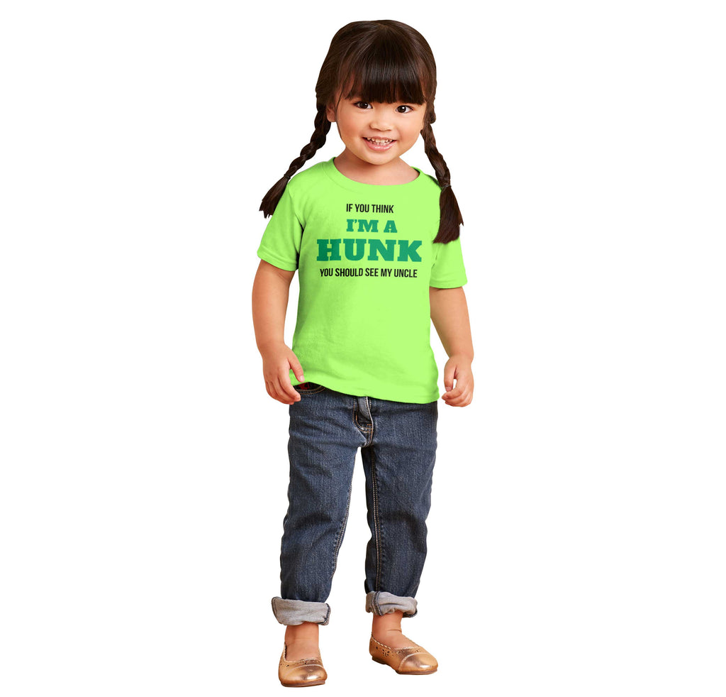 I'm A Hunk Infant Toddler T Shirt-Direct To Garment Print-Brisco Baby