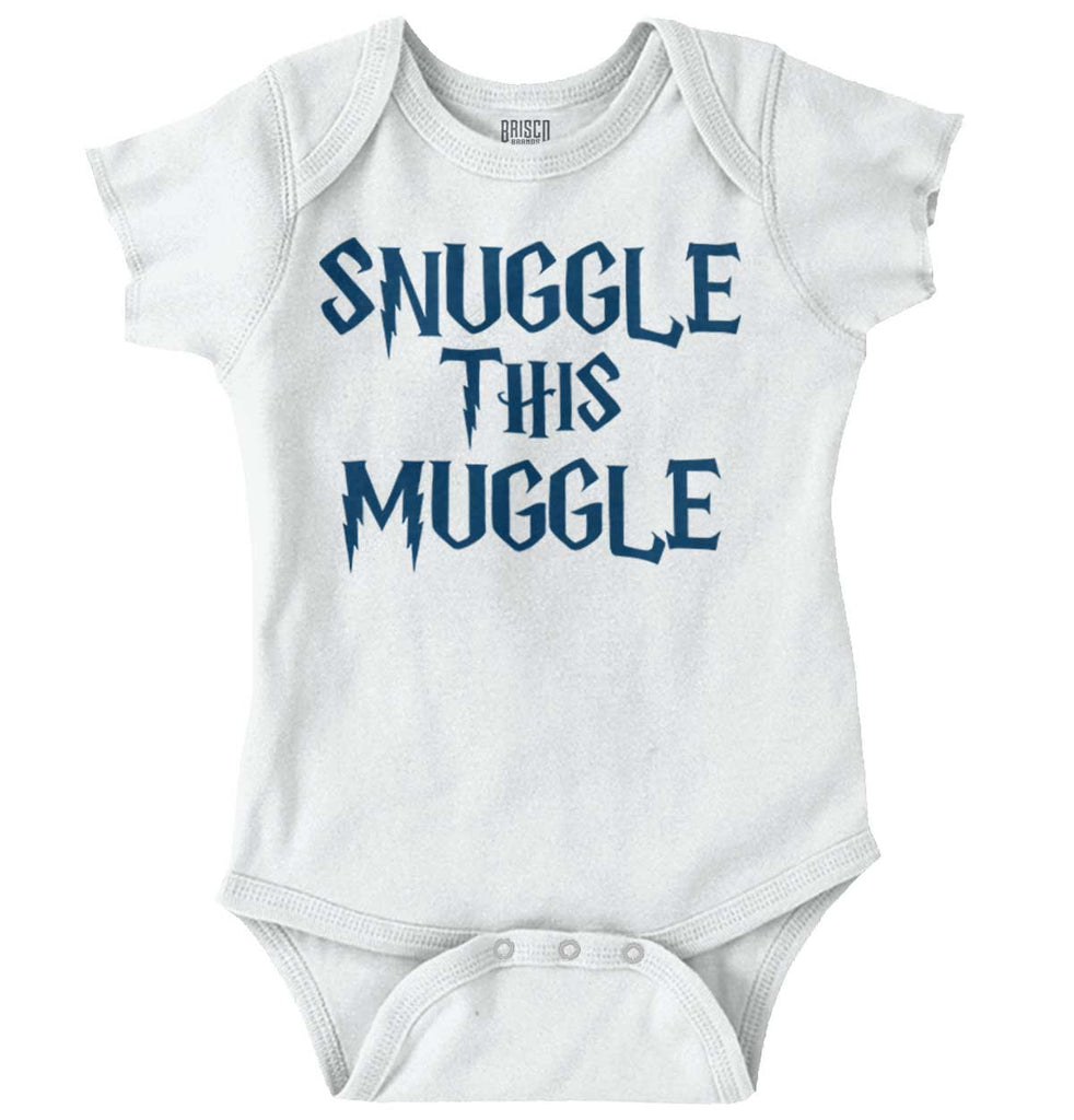 Snuggle This Muggle Romper Bodysuit-Direct To Garment Print-Brisco Baby