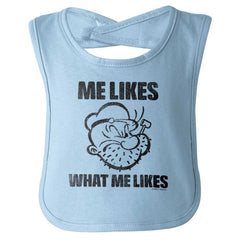 What Me Likes Infant Baby Bib-Direct To Garment Print-Brisco Baby