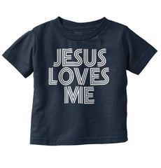 Christ Loves Me Infant Toddler T Shirt-Direct To Garment Print-Brisco Baby