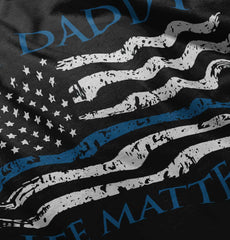 Daddy's Life Baby Ruffled Trim Romper-Direct To Garment Print-Brisco Baby